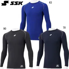 エスエスケイ SSK ジュニアSCβ蓄熱やわらかローネック長袖アンダーシャツ JRアンダー(インナー)シャツ  (SCBE200LLJ)、90ブラック
