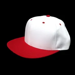 デッドストック 80s ベースボール キャップ 帽子 USA製 ツートン 白 赤