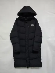 THE NORTH FACE ザノースフェイス ダウンジャケット ロング丈 ブラック メンズ L 0106