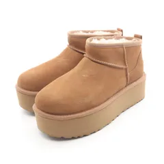 アグ UGG ブーツ CLASSIC ULTRA MINI PLATFORM ブラウン スウェード 1135092 ムートンブーツ ブラウン レディース 未使用のサムネイル