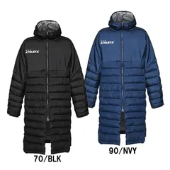 アスレタ ATHLETA  ベンチコート  フットサル サッカー ウェア ベンチコート ロングコート 防寒  24FW(04167)、70BLKのサムネイル