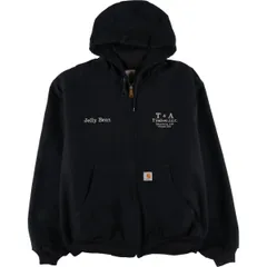 古着 カーハート Carhartt アクティブジャケット ダックフルジップパーカー USA製 メンズXL相当/eaa605499