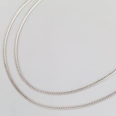 タイムセール♡Pt850 カットアズキチェーンネックレス 40cm ホールマーク Pt850 カットアズキチェーンネックレス 40cm ホールマーク刻印 4.8g