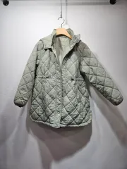 ザラ(ZARA) 子供用 フード キルティング ジャケット ミント色