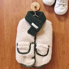 【マフラーとベスト2点セット】犬 服 冬服 ボア ドッグウェア アウター 冬 犬の服 防寒着 猫 ペット服 もこもこ ネックウォーマー いぬ あったか 暖かい 防寒 可愛い かわいい ペットマフラー ペットウェア メール便OK