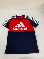 送料無料★adidas アディダス★半袖Tシャツ　トップス★キッズ　子供　150 ジュニア★ネイビー　赤　#80106sab