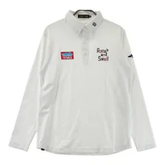 サイズ：S ROUGH&SWELL ラフアンドスウェル  ボタンダウン 長袖ポロシャツ  ホワイト系 [240101585285] ゴルフウェア メンズ ストスト