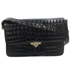 アニアリ aniary バルケッタ ショルダーバッグ クロコ型押し レザー