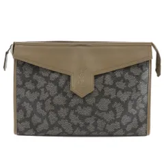 【YVES SAINT LAURENT】イヴ・サンローラン レザー ユニセックス セカンドバッグ