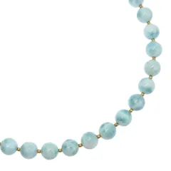 シルバー×ラリマ― レディース 67.8g ネックレス