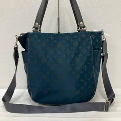 8065　russet ラシット　2way　ショルダーバッグ　ハンドバッグ　トートバッグ　グリーン　緑　グレー　レディース　ナイロン　レザー　モノグラム　ポケット多数　シンプル　きれいめ