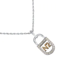 【NINA RICCI】ニナリッチ ロゴ 金属製 シルバー レディース 7.6g ネックレス