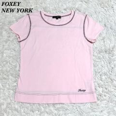美品】FOXEY NEW YORK 切りっぱなし 半袖カットソー 40 ピンク - メルカリ
