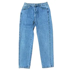 ZARA TRAFALUC ハイウエスト テーパードデニム ブルー サイズ38 レディースL ザラ