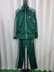 アディダス グリーン 3本線 トレーニングウェア セット