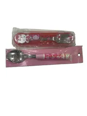 【管理番号-P】ハローキティ　サンリオ　スプーン　ケース付きフォーク　現状品