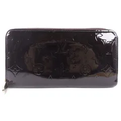【LOUIS VUITTON】ルイ・ヴィトン ジッピーウォレット ラウンドファスナー M93522 モノグラムヴェルニ アマラント ワインレッド CA0184 ユニセックス 長財布