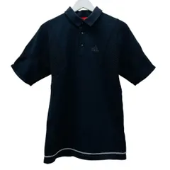 adidas アディダス トップス ポロシャツ ブラック ナイロン100％ Lサイズ
