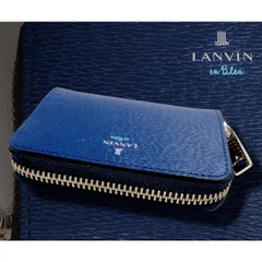 新品正規1.1万円 LANVIN en Bleu ランバン オン ブルー ワグラム パスケース/コインケース  ブルー(BLU) 579601