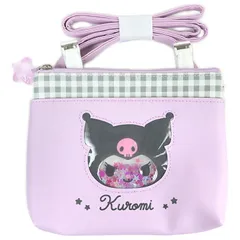 クロミ ショルダー付きポケットポーチ かお 携帯ポケット 移動ポケット ポシェット 子供 子ども キッズ 入園 入学 進級 サンリオ sanrio キャラクター