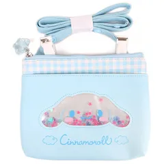 シナモロール ショルダー付きポケットポーチ かお 携帯ポケット 移動ポケット ポシェット 子供 子ども キッズ 入園 入学 進級 サンリオ sanrio キャラクター