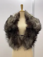 SAGA FOX ファーショール 襟巻き SOUBIEN（創美苑） ショール 灰 グレー SAGA FOX サガ 狐 フォックス