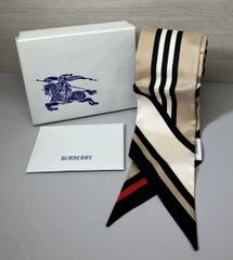 新品未使用BURBERRY バーバリー スカーフマフラー サイドフリンジ