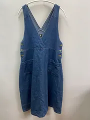 merlot メルロー　デニム　ワンピース　ジャンバースカート