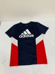 送料無料★adidas アディダス★半袖Tシャツ　トップス★キッズ　150 子供　ジュニア★ネイビー　#80106szz