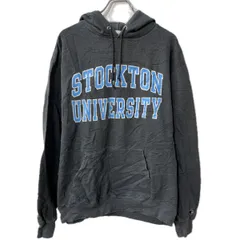 Champion プリントウェット パーカー L ダークグレー チャンピオン フーディー カレッジ プルオーバー トップス 秋物 a801-5038