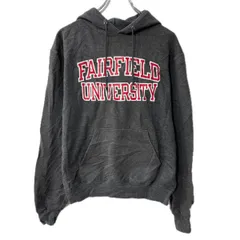 Champion プリントウェット パーカー S ダークグレー チャンピオン フーディー カレッジ プルオーバー トップス 秋物 a801-5040