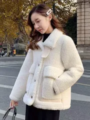 ボアジャケット レディース 無地 もこもこ 秋冬 ボアブルゾン ボアコート 防寒 防風 フリース コート カジュアル 暖かい ゆったり おしゃれ