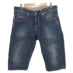 トミーヒルフィガー TOMMY HILFIGER デニム ショートパンツ ハーフパンツ W32 インディゴ ネイビー /FF