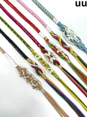 振袖用帯締め 飾り付き 7本おまとめ出品 正絹 uu