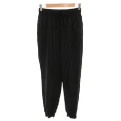 B&Y ユナイテッドアローズ BEAUTY&YOUTH ビューティー&ユース ジョガーパンツ イージー ストライプ ストライプ S 黒 ブラック /FF ■YHS4