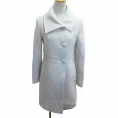 アンタイトル UNTITLED アンゴラツイードコート ジャケット 白 ホワイト系 Mサイズ 0519 IBO52