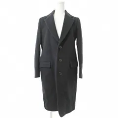 ジャーナルスタンダード JOURNAL STANDARD PONTETORTO生地 ポンテトルト チェスターコート ジャケット ウール S 黒 0902 ■YHS1