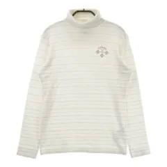 サイズ：L CALLAWAY キャロウェイ  ハイネック 長袖Tシャツ ボーダー柄 ホワイト系 [240101585014] ゴルフウェア レディース ストスト