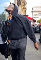 90s USA ラッセル ヴィンテージ フーディー ブラック XL