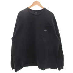 ノーティカ NAUTICA TOO HEAVY ポケットTシャツ 長袖 ロンT XL クルーネック ロゴ刺繍 紺 ネイビー /GV