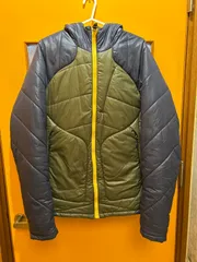 【G4-95】◇ adidas サイズM ダウンジャケット　紺色　カーキ　黄色　メンズ