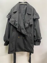 ems excite（エムズエキサイト）  フリルcollarトレンチコート F