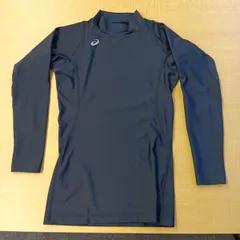 asics アシックス インナーハイネックロングスリーブトップ  黒 ブラック メンズ Sサイズ 〇□