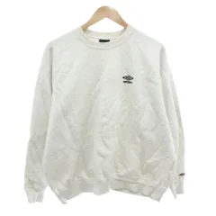 アンブロ UMBRO PUBLUX 別注 スウェットシャツ トレーナー ロゴ刺繍 長袖 裏起毛 M ライトグレー 3110394400001 /JS