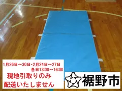 【向田小学校使用備品】運動用マット（青）