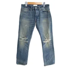 ロンハーマン Ron Herman ダメージデニム ジーンズ ボタンフライ USA製 29x32 インディゴ RHD-02 