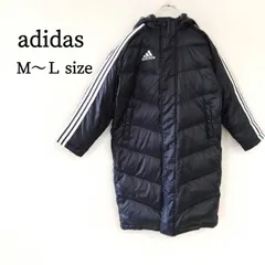 adidas アディダス メンズ アウター ベンチコート 長袖 フーディー フード付き スリーストライプス 三本線 バイカラー ロゴ ブラック オーバーサイズ ゆるダボ  M L