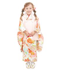 七五三 3歳 着物セット 花柄 手毬 ピンク 草履 巾着 髪飾り - メルカリ