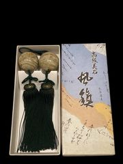 風鎮 最高級 オニックス 縞めのう石 掛け軸 重り - メルカリ