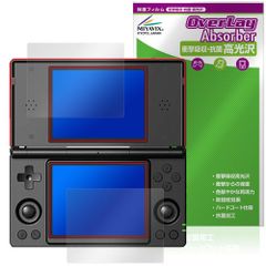 ANBERNIC RG DS 保護フィルム OverLay Absorber 高光沢 for アンバーニック 携帯ゲーム機 衝撃吸収 高光沢 ハードコート 抗菌